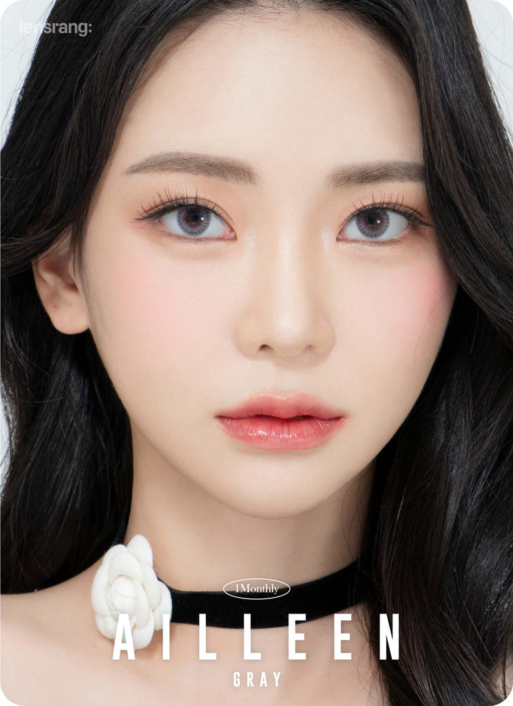Ailleen Grey (2pcs) Monthly ( Buy 1 Get 1 Free ) (Silicone Hydrogel) Colored Contacts
